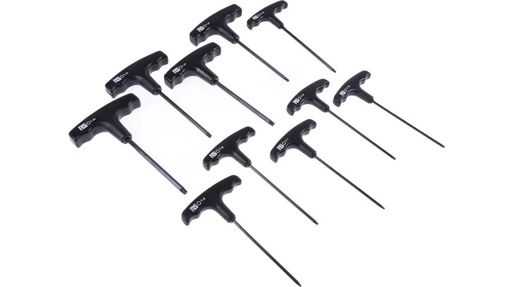 Torx-sleutelset, T, 10pcs